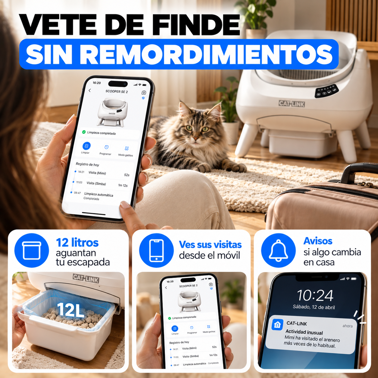 Irte de finde sin culpa (y sin pedirle las llaves a la vecina)
