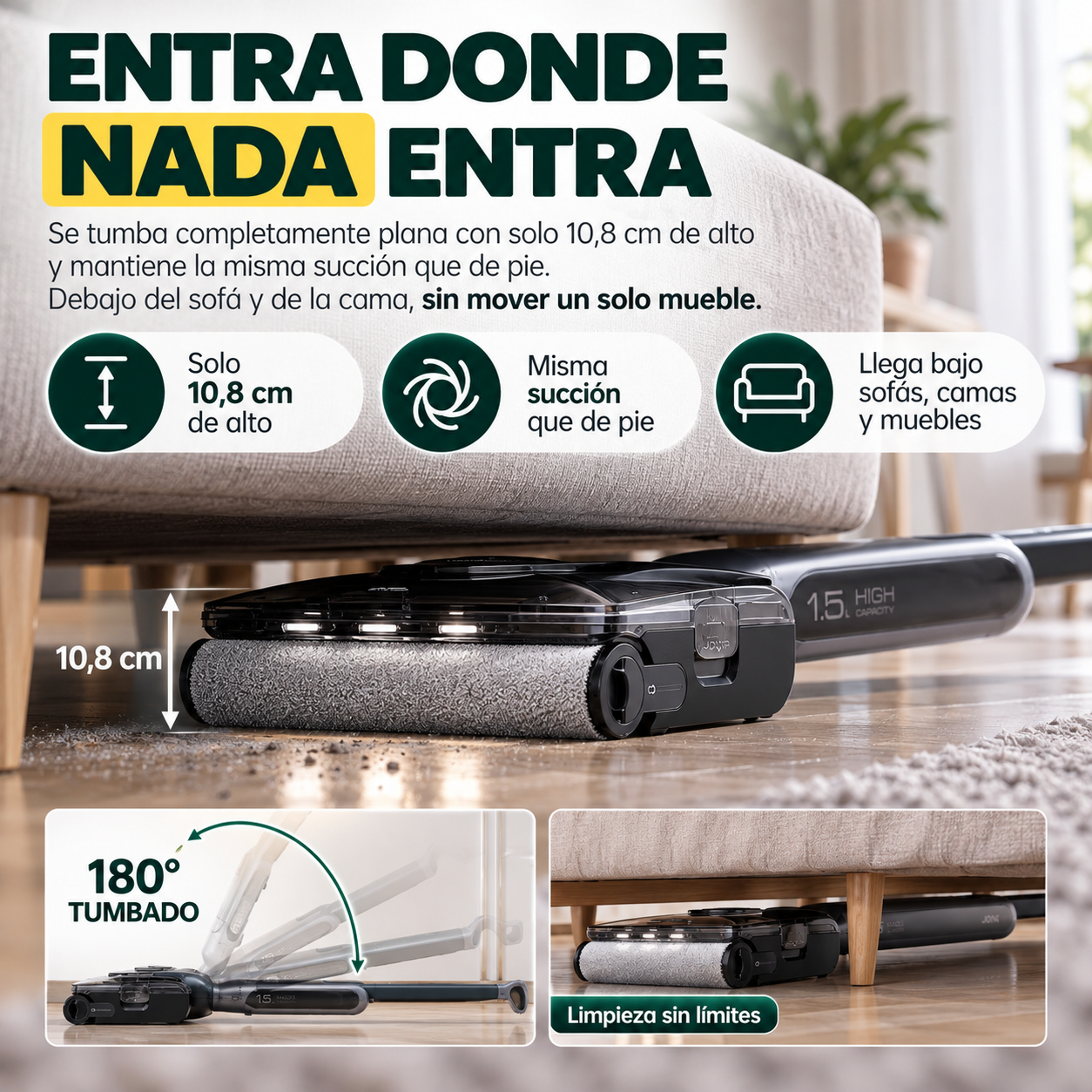 Debajo del sofá también es tu casa