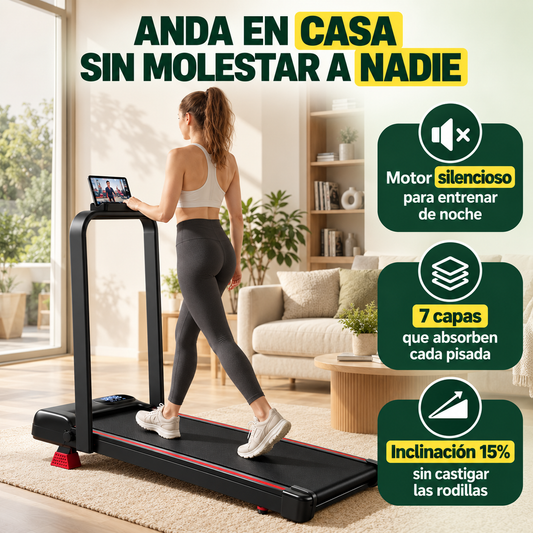UMAY Cinta Plegable 6 en 1 – Anda y entrena en casa sin molestar a nadie