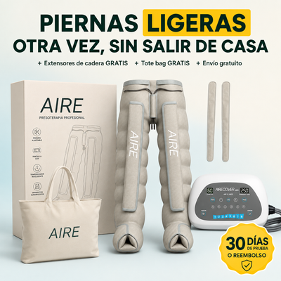 Airecover Med 8.0 – Presoterapia profesional de los pies al abdomen, en tu sofá