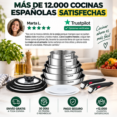 Set Ingenio Emotion 15 Piezas – Toda tu cocina en un solo armario