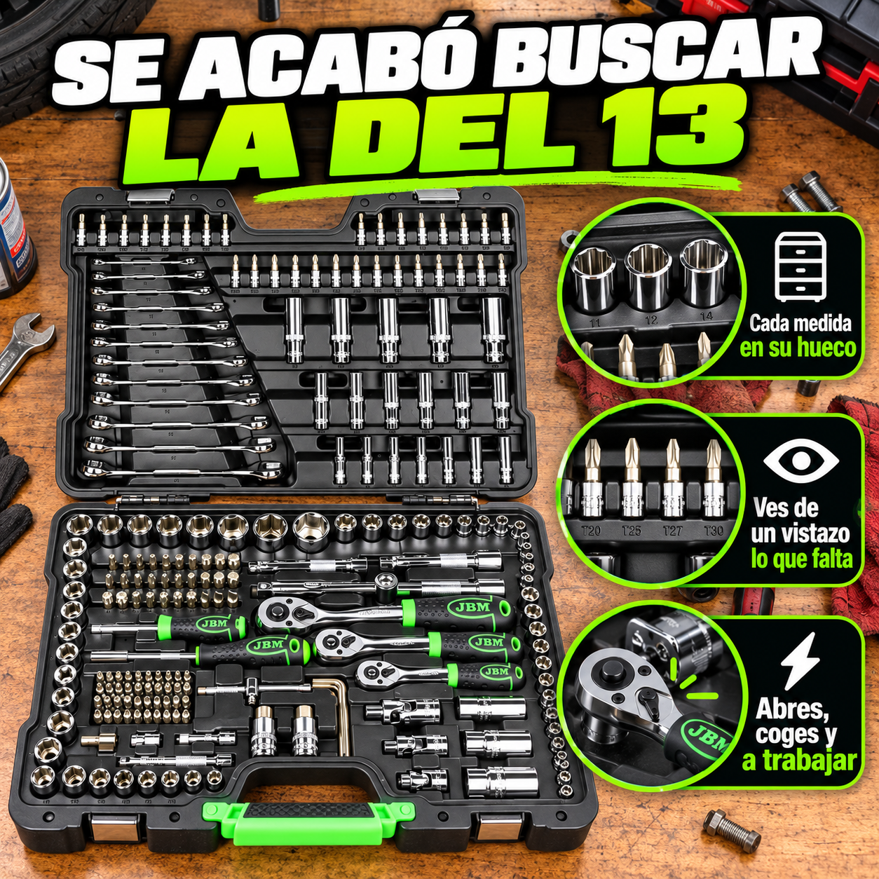 ¿Dónde está la del 13?