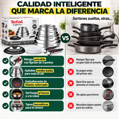 Set Ingenio Emotion 15 Piezas – Toda tu cocina en un solo armario