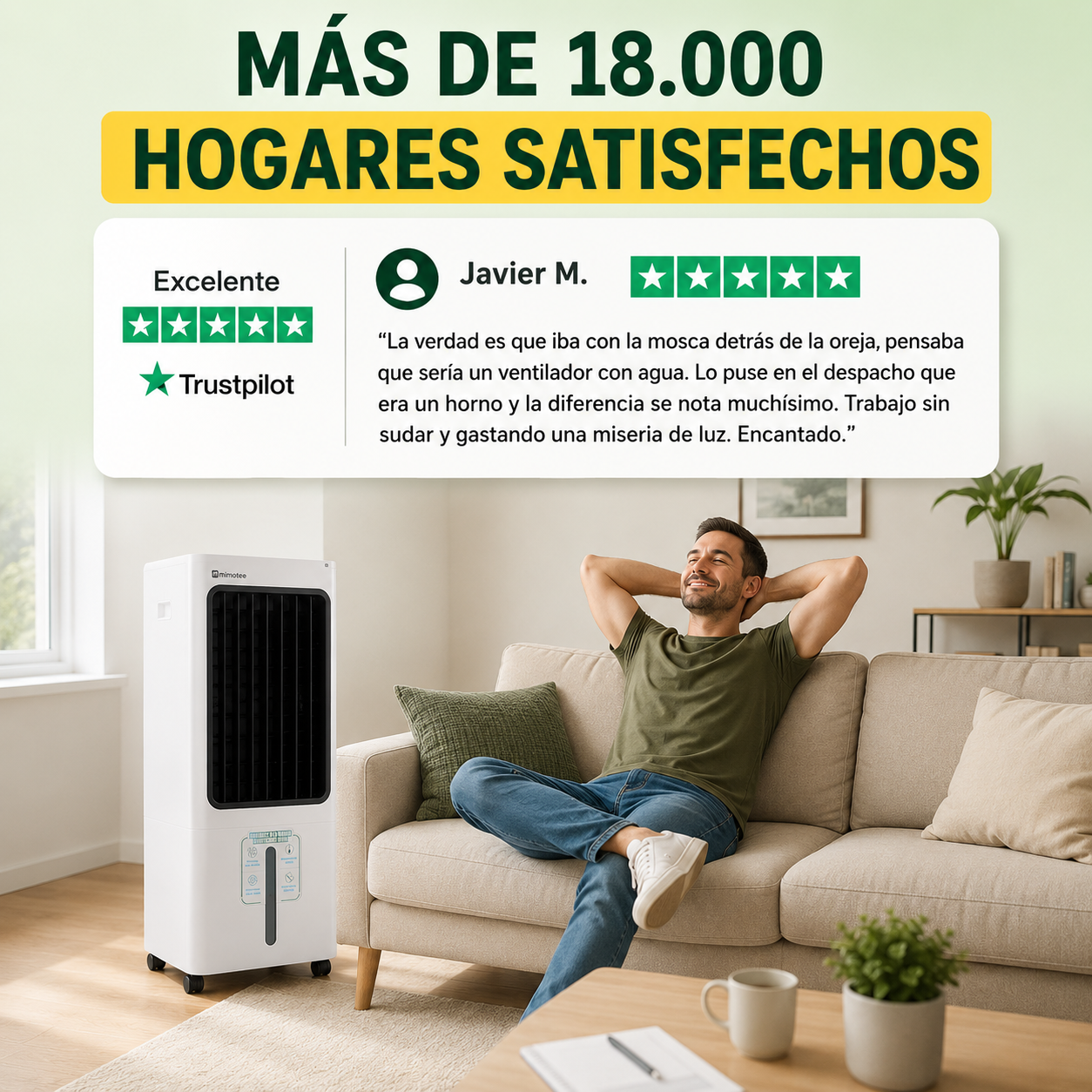 Climatizador Evaporativo Airmax – El frescor del aire acondicionado, el consumo de una bombilla