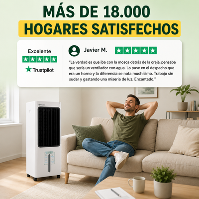 Climatizador Evaporativo Airmax – El frescor del aire acondicionado, el consumo de una bombilla