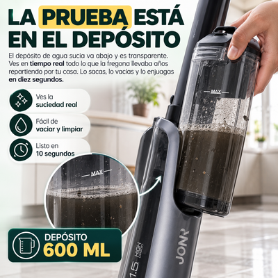JONR H2 Pro – Aspira y friega a la vez, y después se lava sola