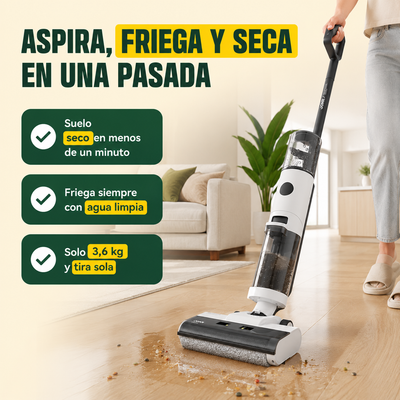 JONR ED12 – Aspira, friega y seca tu suelo en una sola pasada