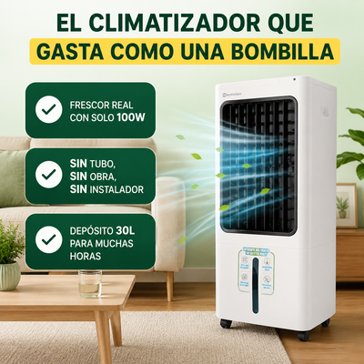 Climatizador Evaporativo Airmax – El frescor del aire acondicionado, el consumo de una bombilla