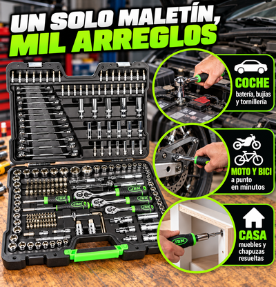 Maletín de Herramientas 216 Piezas – Todo lo que necesitas para arreglarlo tú mismo