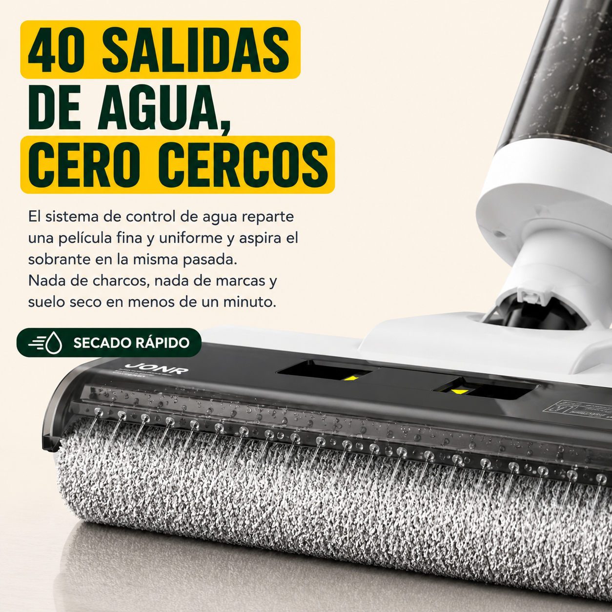 JONR ED12 – Aspira, friega y seca tu suelo en una sola pasada