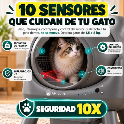 Arenero Autolimpiante X1 – Olvídate de la pala para siempre