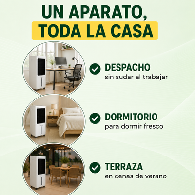 Climatizador Evaporativo Airmax – El frescor del aire acondicionado, el consumo de una bombilla