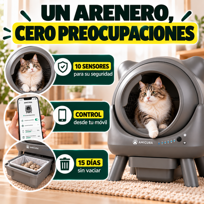 Arenero Autolimpiante X1 – Olvídate de la pala para siempre