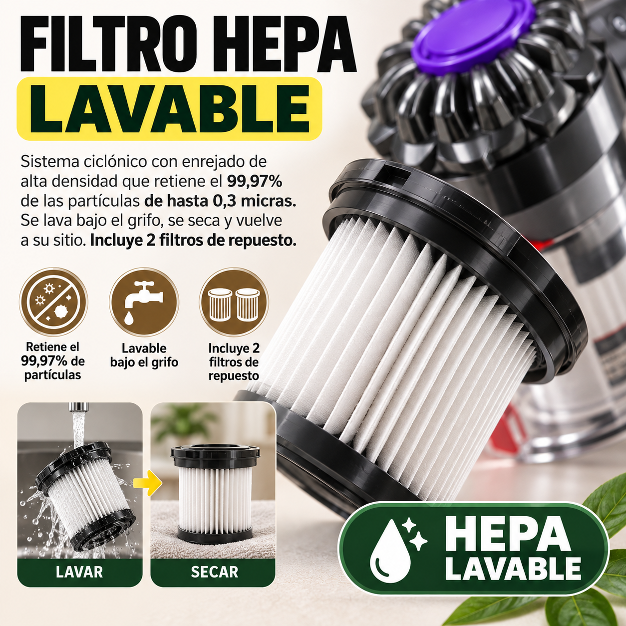 FYRAEN V15 – Aspira toda tu casa sin un solo cable