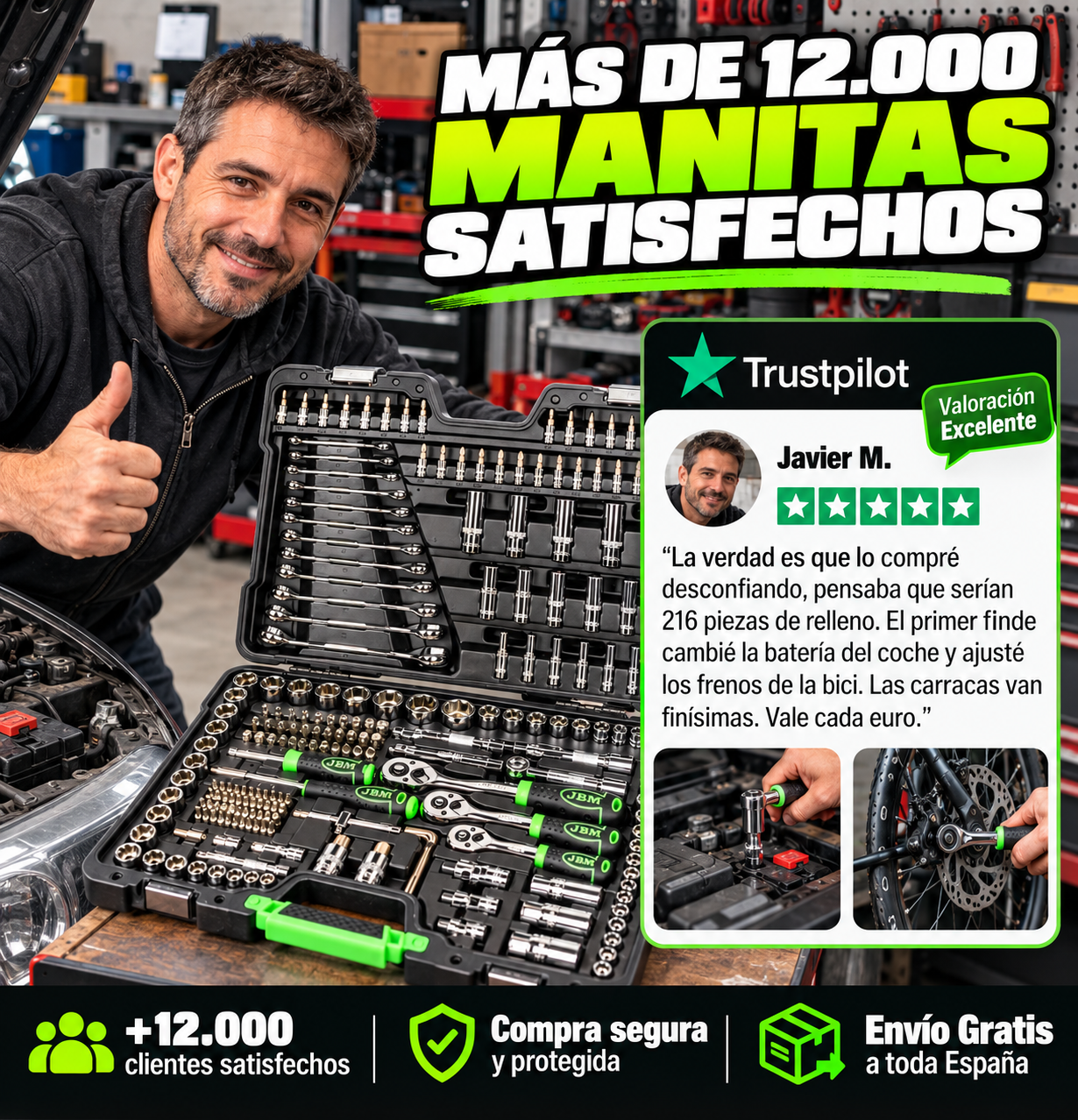 Maletín de Herramientas 216 Piezas – Todo lo que necesitas para arreglarlo tú mismo