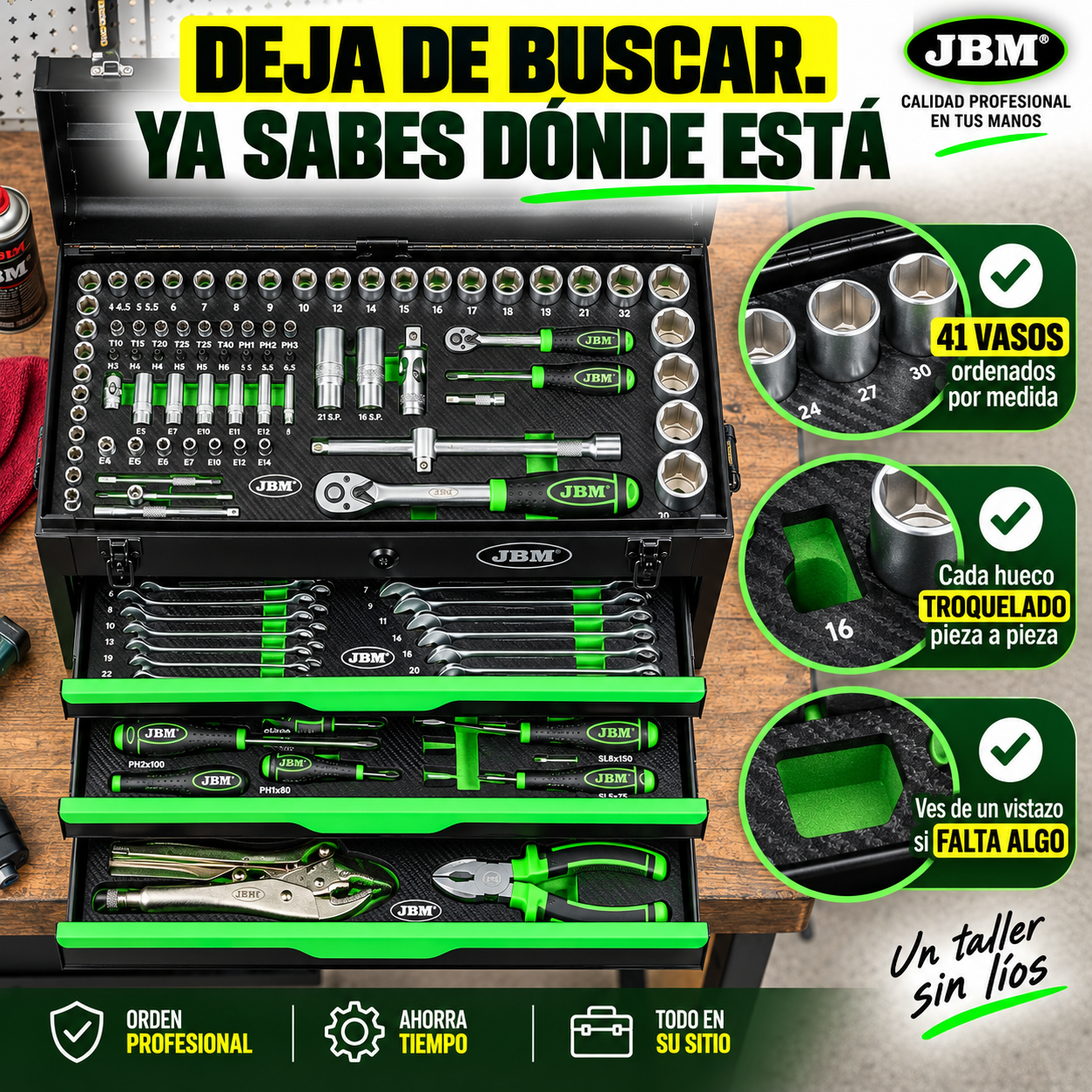 Se acabaron los veinte minutos buscando una llave
