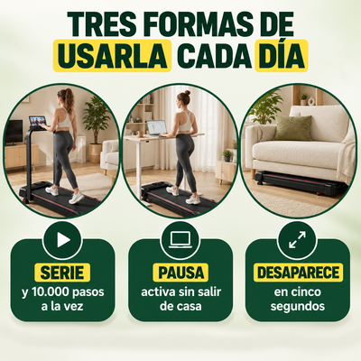 UMAY Cinta Plegable 6 en 1 – Anda y entrena en casa sin molestar a nadie