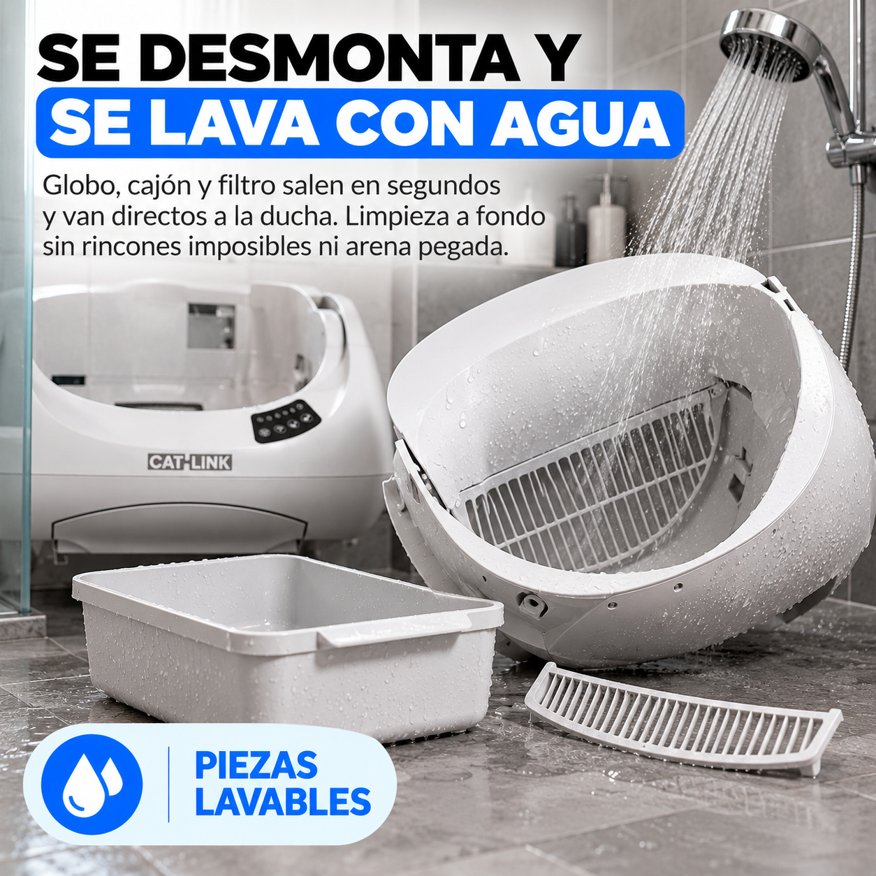 Arenero Autolimpiable Open-X – Olvídate de recoger la arena cada día